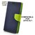 MOBIMON Luxury Mercury Magnetic Lock Diary Wallet Style Flip Cover Case for OPPO A71 - Blue