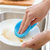 SILICONE DISH BOWL VEGETABLE FRUIT CLEANING BRUSH size 12cm thickness 15mm