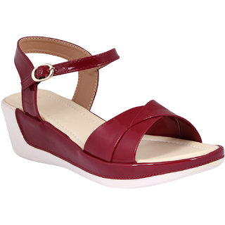 Buy RIGHT STEPS Women Cherry Wedges Online @ ₹499 from ShopClues