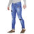 Stylox Men's Light Blue Whisker Slim Fit Mid Rise Stretchable Jeans