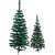 Christmas Plastic Tree 18 inch with stand set of two
