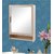 Zahab Style Single Door Plastic Bathroom Cabinet with Mirror/Rod ivory