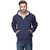 Van Galis Men's Blue Hooded Sweatshirt
