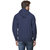 Van Galis Men's Blue Hooded Sweatshirt