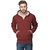 Van Galis Men's Maroon Hooded Sweatshirt