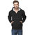 Van Galis Men's Black Hooded Sweatshirt