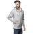 Van Galis Men's Grey Hooded Sweatshirt