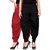 Culture the Dignity Red,Black Lycra Dhoti Pants