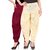 Culture the Dignity Maroon,Cream Lycra Dhoti Pants