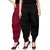 Culture the Dignity Maroon,Black Lycra Dhoti Pants