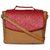 Cappuccino 22619Camel-Red Color blocked stylish hand bag with long adjustable sling
