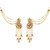 Meia Brown Austrian Stone Gold Plated Kan Chain Earrings -AAA2222