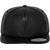 BEZAL Fashionable look Black Leather Hip Hop Solid Cap