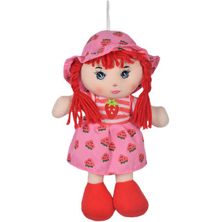                      Ultra Cute Hanging Baby Doll Soft Toy Pink 10 inches                                              