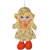 Ultra Cute Hanging Baby Doll Soft Toy Yellow with Orange Shoe 10 inches