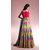Fabrica Shoppers Designer south indian multi color Lehenga Choli