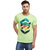 Vimal-Jonney Green Graphic Printed Round Neck Tshirt For Men