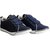 FAUSTO Navy Blue Men's Velcro Sneakers
