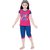 Ginessa Girls Half Sleev Pink colour Cotton top and bottom  Printed Night Wear set  OR Sports Wear set