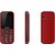 Peace P4 Red Black, 1.8 Inch, Dual Sim Mobile Phone With 850 mAh Battery, Camera, Torch 1 Year Manufacturer Warranty
