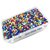 eshoppee multi color glass seed beads 100 gm (approx 3000 beads) for jewellery art and craft making diy kit (multicolor) size 8/0
