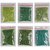 eshoppee 8/0 green family colors seed beads for jewellery making and home decoration 6 pack x 40 gm 240 gm