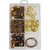 eshoppee handmade lampwork furnace fancy glass beads seed beads jewellery making art and craft diy kit (brown)