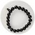 eshoppee vastu feng shui black onyx stone bracelet with guru bead for remove outside negative energy and for protection (black guru bead)
