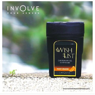 WISHLIST Gel Car Perfumes For Cup Holder From Involve Your Senses:Tangy Orange