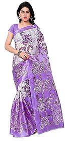 SVB Multicolor Art silk Printed Saree (Without Blouse)