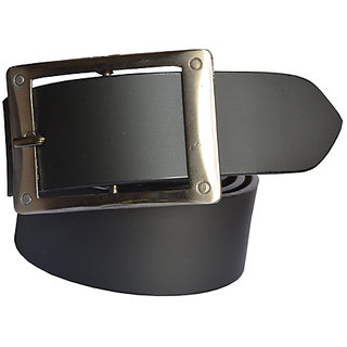 Buy Sunshopping mens black Leatherite h pin buckle belt Online - Get 82% Off