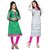 Nakoda Creation Pack of 2 Women's Cotton Unstitched Multicolor Printed Kurti Fabric (Fabric only for Top)