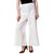 RamE Off white free size Womens Full Chikan Palazzo pant .Trouser