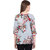 Indra Fashion Multicolour Flower Printed  Casual-Office Wear Crepe Top For Women's And Girls