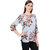 Indra Fashion Multicolour Flower Printed  Casual-Office Wear Crepe Top For Women's And Girls