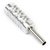 Imported Silver Tone Aluminum Alloy Tattoo Machine Grip Tube with Stem Tattoo Supply