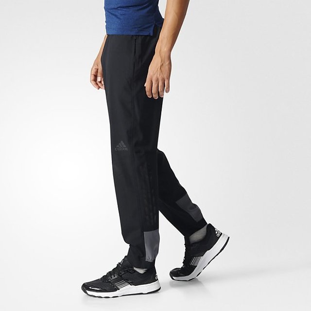 adidas black polyester lycra track pant