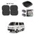 AutoStark Car Window Sunshades And Easy to install (Black) ForMaruti Suzuki Omni (Maruti Van)