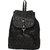 Black Color Stylish Backpack College Casual PU Bag Backpackpacks For Girls