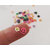 100Pcs Mix Smiley 3D Fimo Clay Varient Designs Nail Art Slice