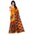 Meia Orange Bhagalpuri Silk Checks Saree With Blouse