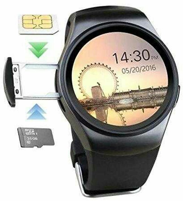 smart watches Latest Round Touch Screen Round Face Smartwatch Phone with SIM Card Slot smart watch