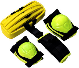 Kids Protective Skating Guard Kit (4 in 1 - SMALL - LIME GREEN)