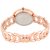 Infinity Enterprise LR202 Rose Gold Diamond Studded Metal Bracelet Analog Watch For Girls  Women