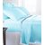 Casa Confort Cotton Plain Sky Blue Bed Sheet 60X100 Inch ( With 1 Pillow Cover 17x27 Inch )