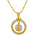 Guarantee Ornament House Gold Plated Gold Alloy Pendant with chain For Women