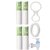 Xisom Spun Water Filter 4 pcs +Tap+Pipe+Double Key Solid Filter Cartridge