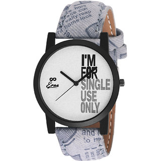 Eraa Smart Grey & White Analog Wrist Watch For Men