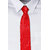 SCHARF Men's Red Micro fibre Pocket Sqaures Tie