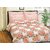 Weaves Spring 100 Cotton Double Bedsheet with 2 Pillow Covers - 120TC, Pot Pouri Orange